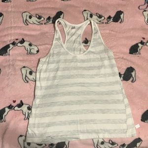 Grey and white shirt